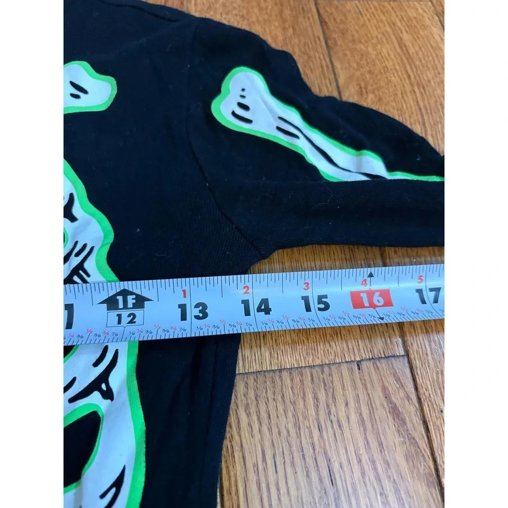 Old Navy Kids Unisex L 10 Skeleton Glow in the Dark Pajamas One Piece Costume